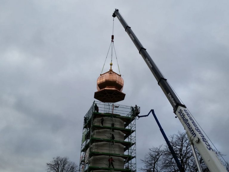 Grossansicht in neuem Fenster: Kirche St. Maria, Bergkirchen - neue Kuppel