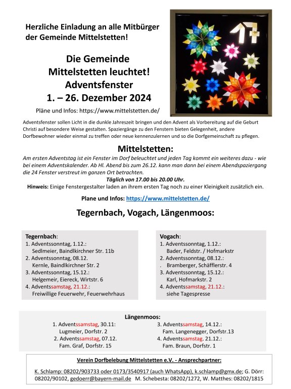 Plan Mittelstetten und restliche Gemeinde 2024