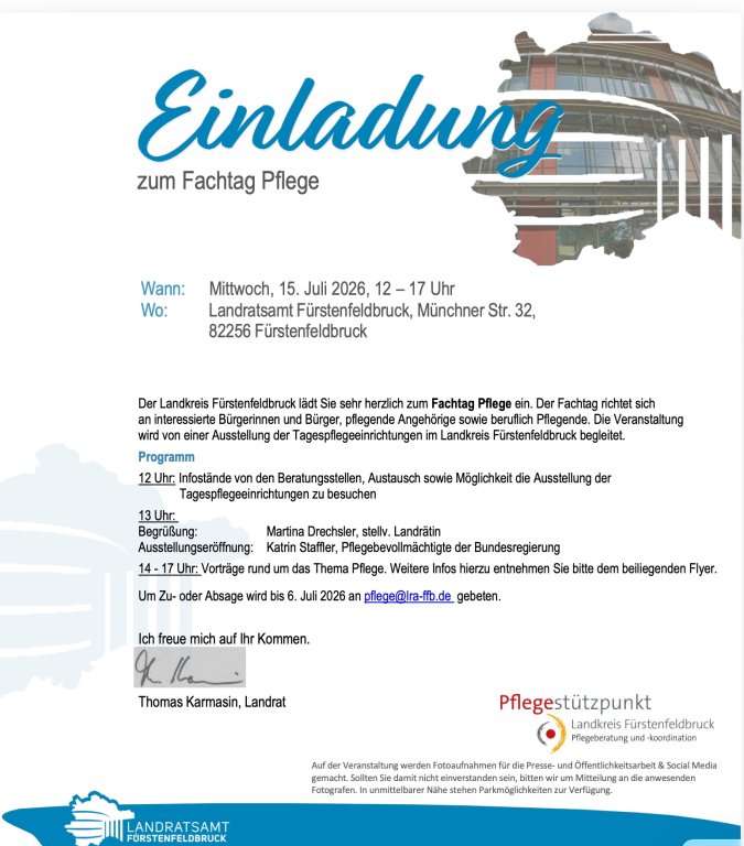 Fachtag zur Pfölege Fachtag zur Pfölege