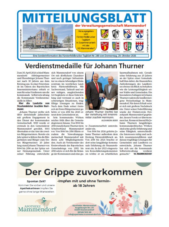Mitteilungsblatt Oktober 2026